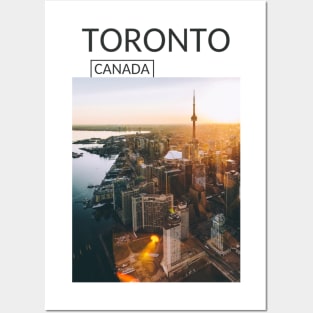 Toronto Ontario Canada Cityscape Skyline Sunset Gift for Canadian Canada Day Present Souvenir T-shirt Hoodie Apparel Mug Notebook Tote Pillow Sticker Magnet Posters and Art